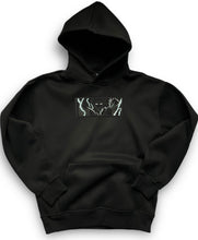 Load image into Gallery viewer, Zenitsu Black on black hoodie
