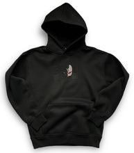 Load image into Gallery viewer, Strongest Black on black hoodie
